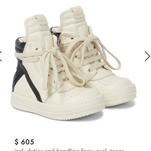 RICK OWENS BABY GEO SNEAKERS